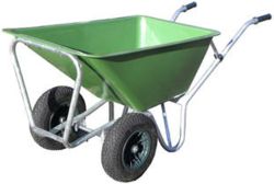 STABLE MATE WHEELBARROW TWIN WHEEL GREEN