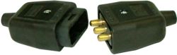 PERMAPLUG 3P CONNECTOR BLACK