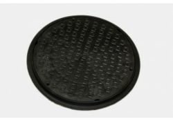 UG511 PLASTIC COVER & FRAME FOR ROUND INSPECTION CHAMBER 460MM BLACK