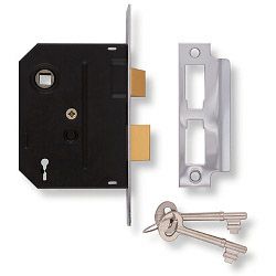 2295 2 Lever Mortice Sashlock Chrome Finish 76mm 3in