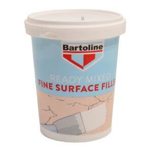 Bartoline Ready Mixed Fine Surface Filler, White (600g)