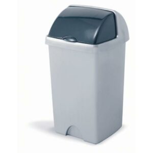 Roll Top Bin Metallic 24 Litre