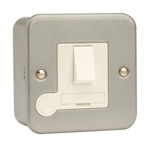 Connection Unit Fused Spur Switched Flex Outlet Metal Clad + Blank
