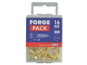 ForgePack Slotted CSK W/Screw Brass 1.1/2″x8 Pk10