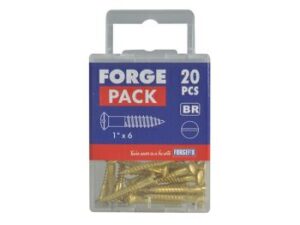 ForgePack Slotted RAH W/Screw Brass 3/4″x6 Pk25