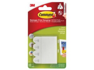3M Command Small White Picture Hanging Strips x4