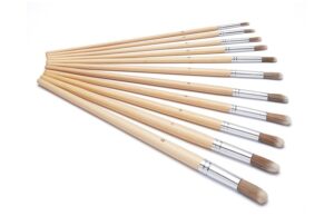 11 PACK HARRIS SERIOUSLY GOOD ROUND ARTIST PAINT BRUSH*