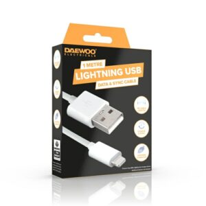 Daewoo 1m USB-A To 8 Pin Lightning 1a Cable