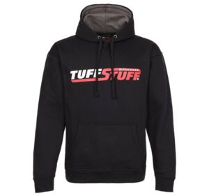 TUFFSTUFF LOGO HOODIE IN BLACK SIZE M-2XL