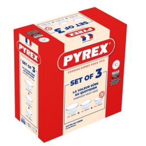 PYREX 3PC BOWL SET 3335703