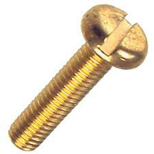 BRASS SCREW SLT PAN    M4 X 20