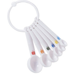 10A10450 PLASTIC MEASURING SPOONS 6PCE