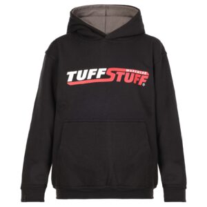 TUFFSTUFF JUNIOR LOGO HOODIE IN BLACK SIZE 11-12