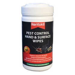 Rentokil Pest Control Hand & Surface Wipes Pack 50