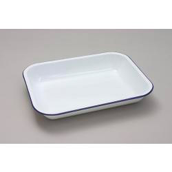 1960402 BAKEPAN WHITE ENAMEL 28CM