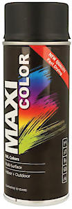 MAXI COLOUR ALL PURP JET BLACK GLOSS SPRAY PAINT