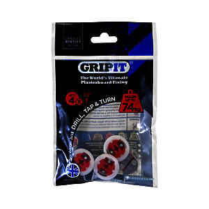 18MM RED GRIPIT 4PK         GP184 D99733