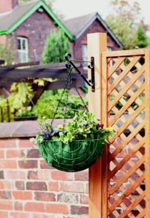 Ambassador Hanging Basket Bracket 25cm/10″ Black