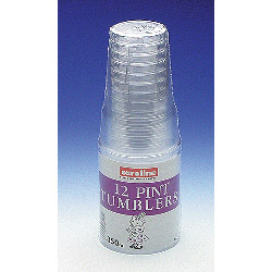 Tumblers 1 Pint x 12 1623  Plastic