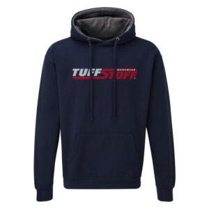 TUFFSTUFF LOGO HOODIE IN NAVY BLUE SIZE M-2XL