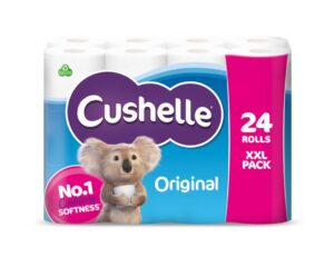 Cushelle Toilet Roll 16pk White Equiv to 24 rolls