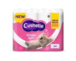 Cushelle Toilet Roll 16pk White Equiv to 24 rolls
