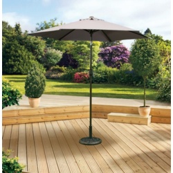 Pagoda 3m Crank & Tilt Parasol Brown