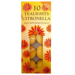 CITRONELLA TEALIGHTS X10