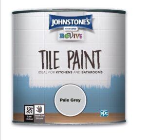 JOHNSTONES TILE PAINT PALE GREY 0.75L