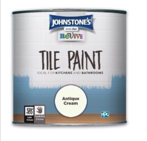 JOHNSTONES TILE PAINT ANTIQUE CREAM 0.75L