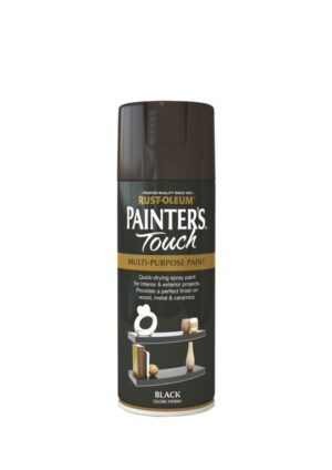SPRAY PAINT GLOSS BLACK PT 400