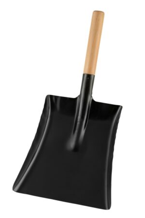 1BW9 FIRE SHOVEL WOOD HANDLE BLACK 9IN