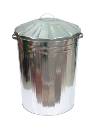 DUSTBIN GALVANISED-WITH LID –