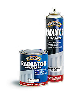 HM RADIATOR ENAMEL SATIN WHITE 500ML