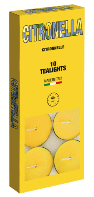 CITRONELLA TEALIGHTS X10