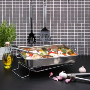 Pendeford Stainless Steel Collection Roasting Tray 35 x 26cm