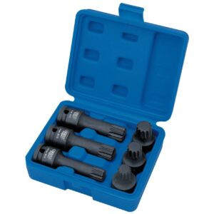 6 PIECE 1/2″ IMPACT SPLINE BIT SET