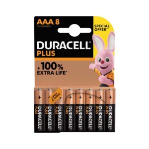 Duracell AAA Batteries – Multi-Pack of 8 (5+3)