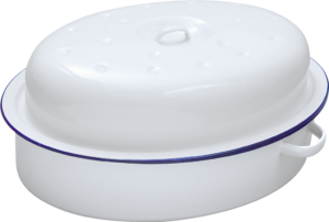 60030 OVAL ROASTER WHITE 30CM