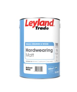 LEYLAND HARD WEAR MATT 5L BRILLIANT WHITE
