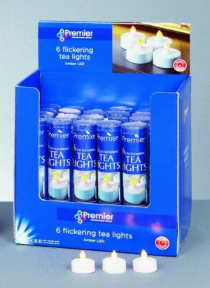 FLICKER LED TEALIGHTS X6