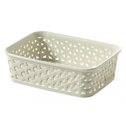My Style Rattan Storage Tray Vintage White A6 216719