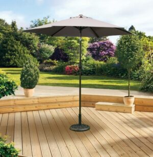 Pagoda 3m Crank & Tilt Parasol Brown