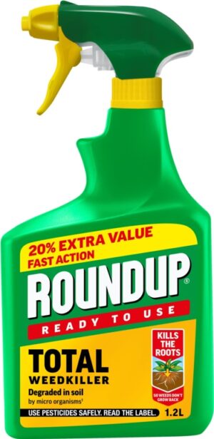 Roundup Total RTU 1lt + 20% free