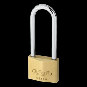 Abus 65/50HB80 50mm Brass Padlock 80mm Long Shackle Keyed 6504