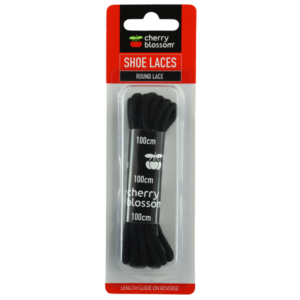 ROUND LACES BLACK 100cm