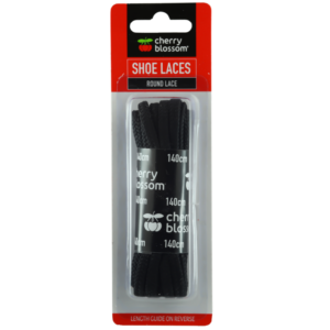 ROUND LACES BLACK 140cm