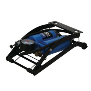 DOUBLE CYLINDER FOOT PUMP WITH PRESSURE GAUGE