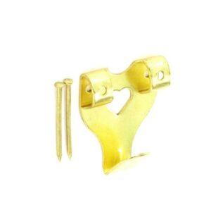 Double Picture Hook Brass