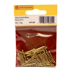 20mm Solid Brass Panel Pins (25g)